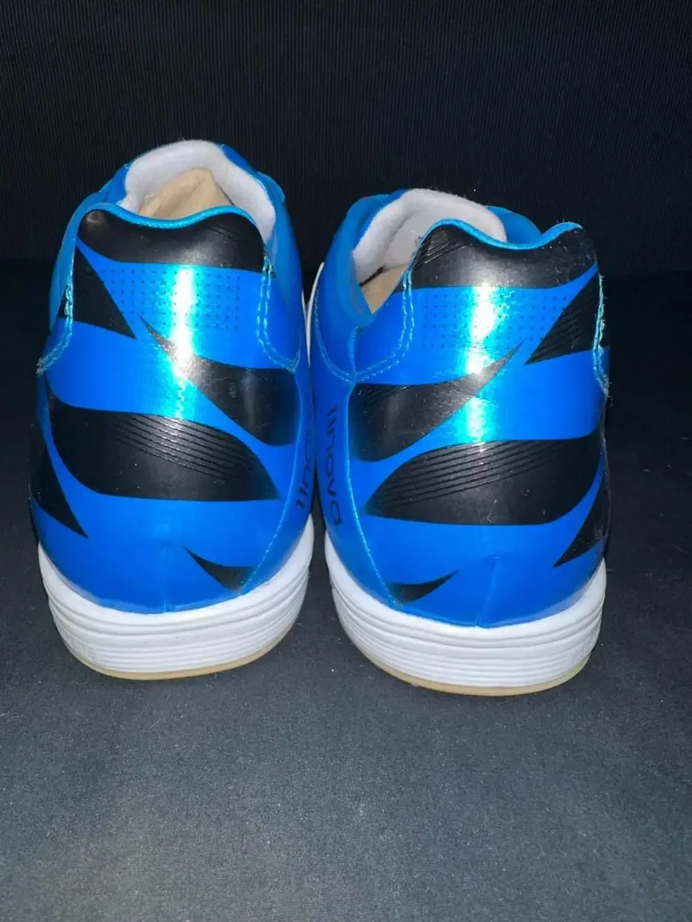 No.50 Adidas 11nova IN Indoor Soccer Shoes Solar Blue White M17717
